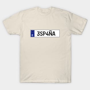 Spain car license plate T-Shirt